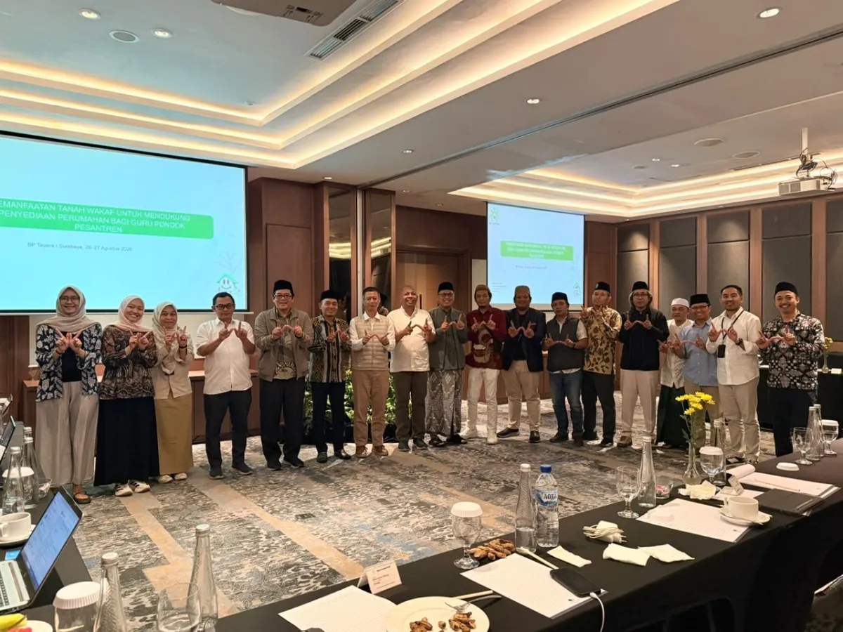 Hebitren Jatim Turut Andil dalam FGD Pemanfaatan Tanah Wakaf untuk Perumahan Guru Pondok Pesantren